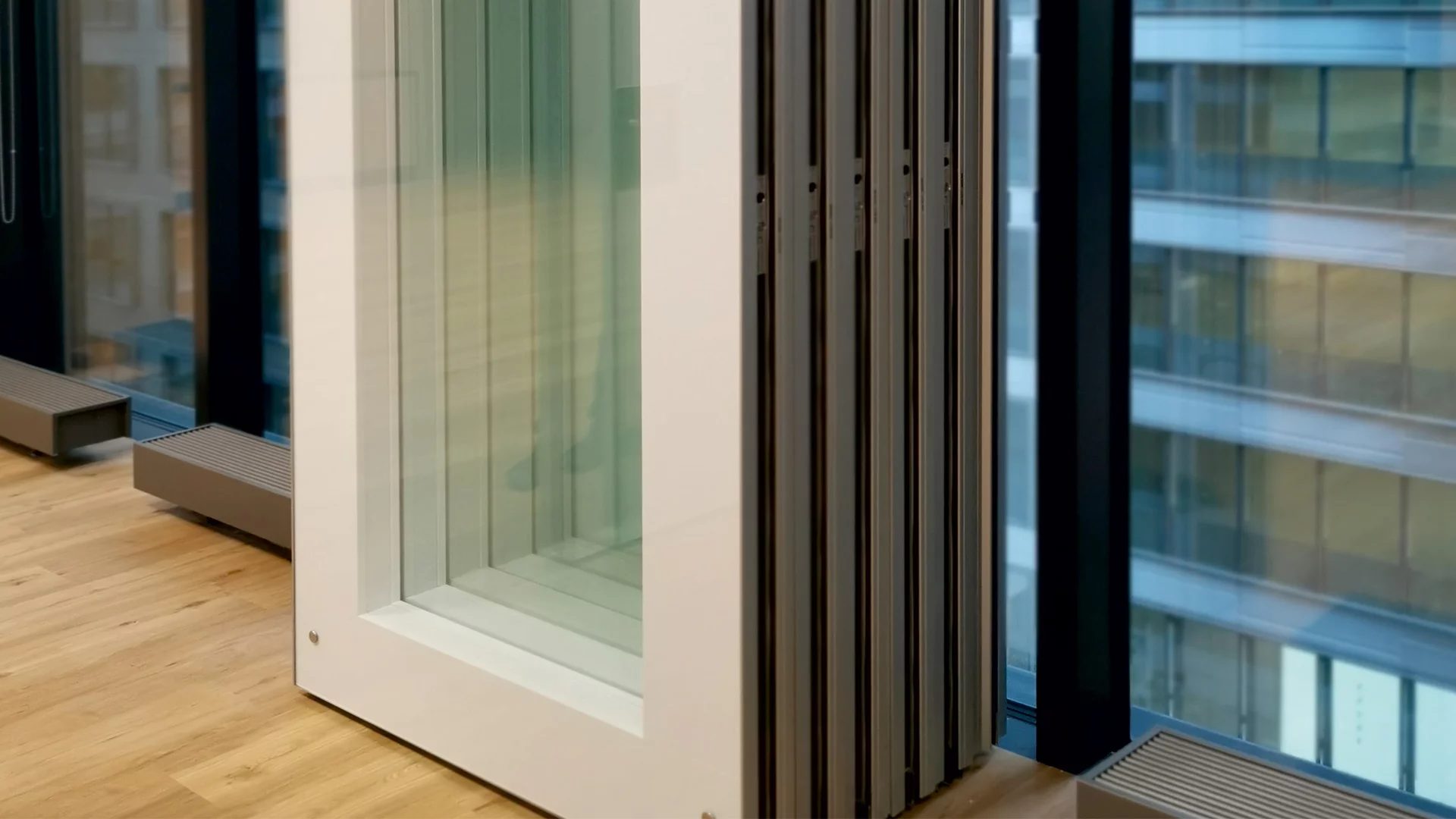 Скляна секція мобільної стіни Optimal 110 Plus Glass